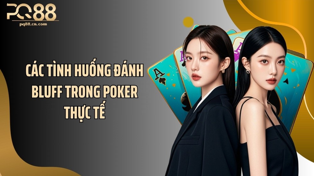 Các tình huống đánh bluff trong poker thực tế